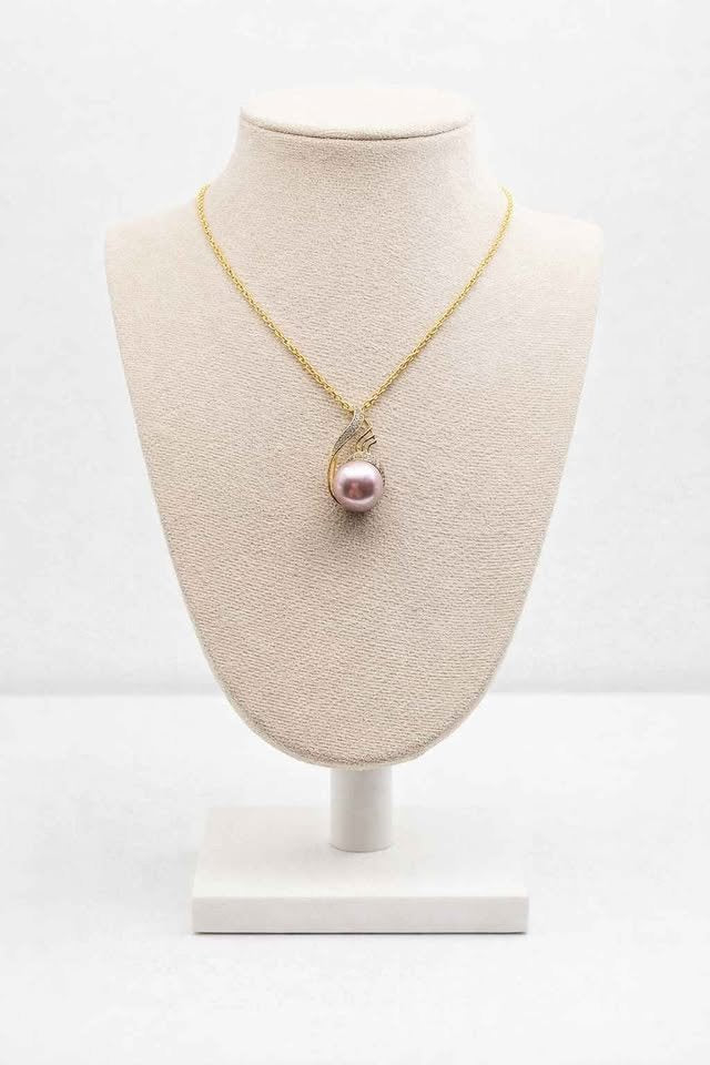 Fresh Water Pink Pearl S925 Pendant Necklace