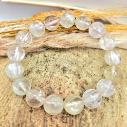 Natural Icy Kunzite Bracelet-My Aura Gemstones