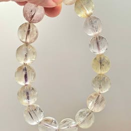 Natural Icy Kunzite Bracelet-My Aura Gemstones