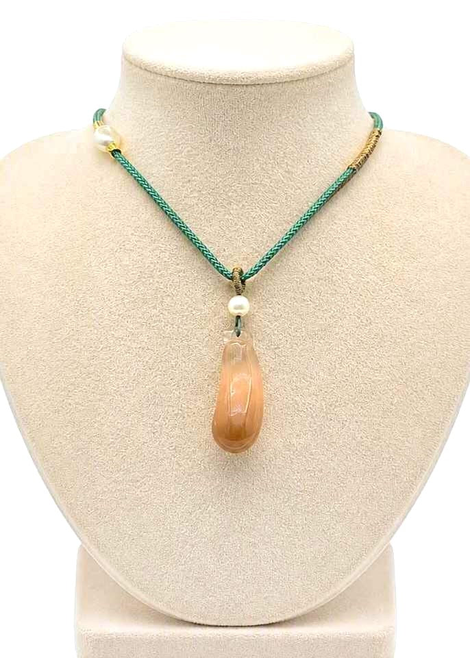 Healer quartz pepper pendant necklace size reference — My Aura Gemstones