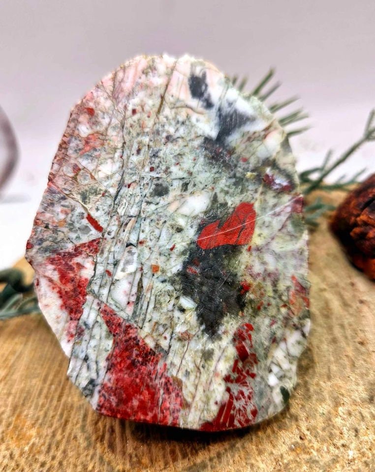 Nature Blood Stone Hand Carved 3.5" Big Octopus Figure