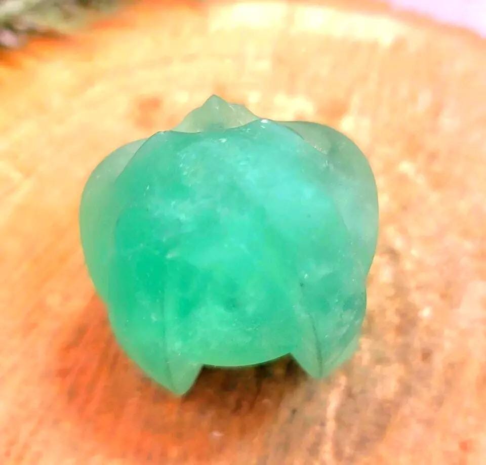 Cheerful Nature Fluorite Hand Carved Big Cheek Rabbit Figure