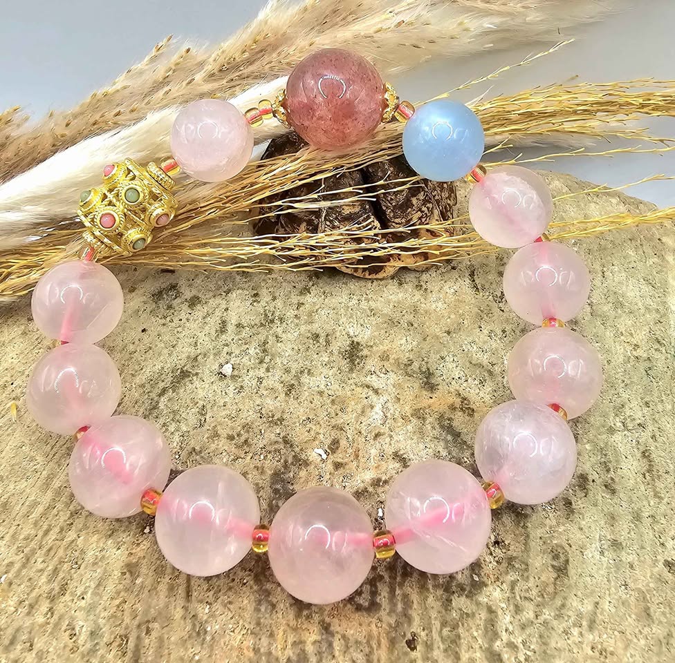 Mixed Crystal Hand Crafted Bracelet-My Aura Gemstones