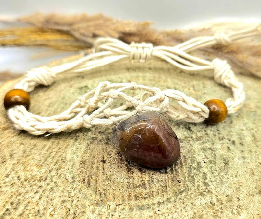 Auralite 23 polished stone mesh cage adjustable bracelet packaging — My Aura Gemstones