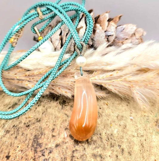 Natural Golder Healer Pepper Pendant Necklace-My Aura Gemstones