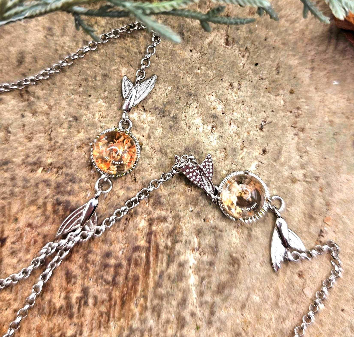 Phantom Garden Quartz Mermaid Tail Bracelet