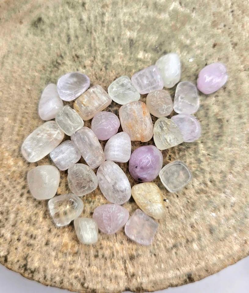 A Bottle Of Nature Kunzite Polished Stone Chips