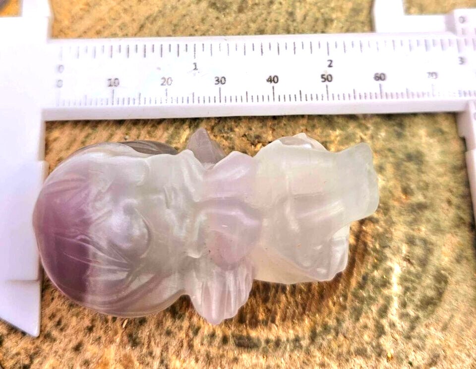 Adorable Nature Flashy Moonstone Hand Carved Mermaid Sleeping On Moon Pendant Necklace