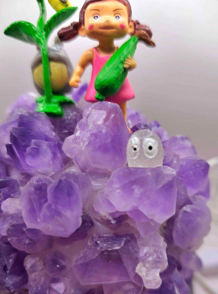 Nature Amethyst Points Totoro Decors Light