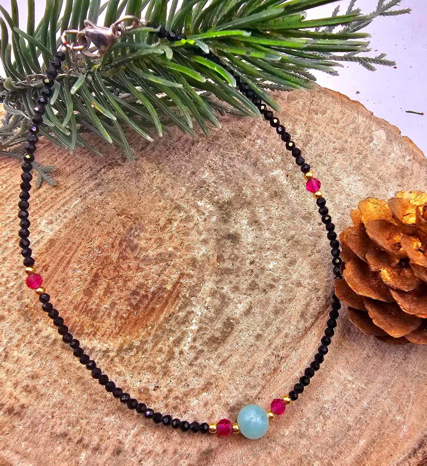 Nature Crystal Stone Colorful Ankle Bracelet