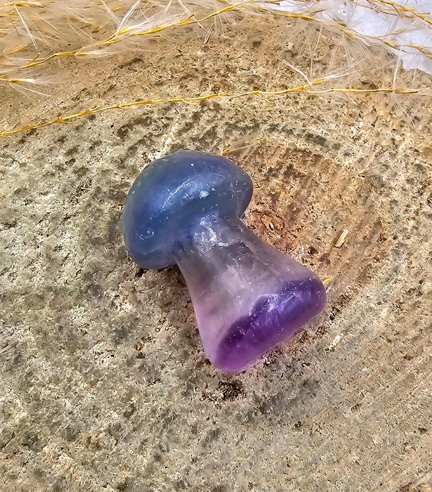 Assorted 6pcs Nature Crystal Stone Mushrooms Set