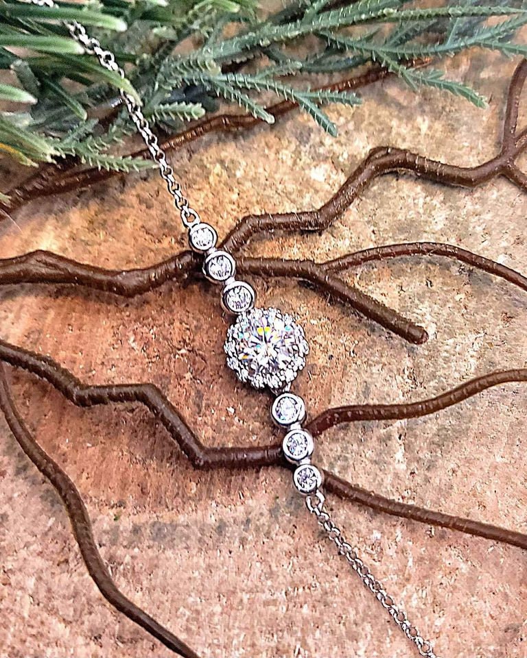 GIA 8H8A 1ct -6.5mm Moissanite Diamond S925 Bracelet