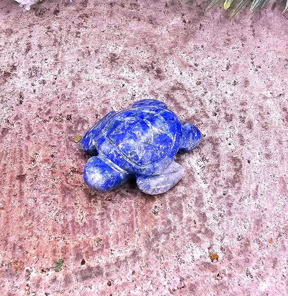 Nature Crystal Stone Carved Sea Seal & Turtle Figures