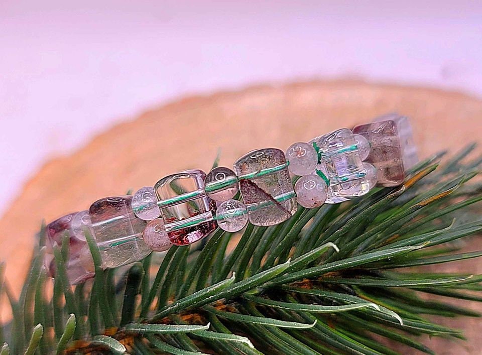 Beautiful Nature Phantom Quartz Mixed Beads Bracelet