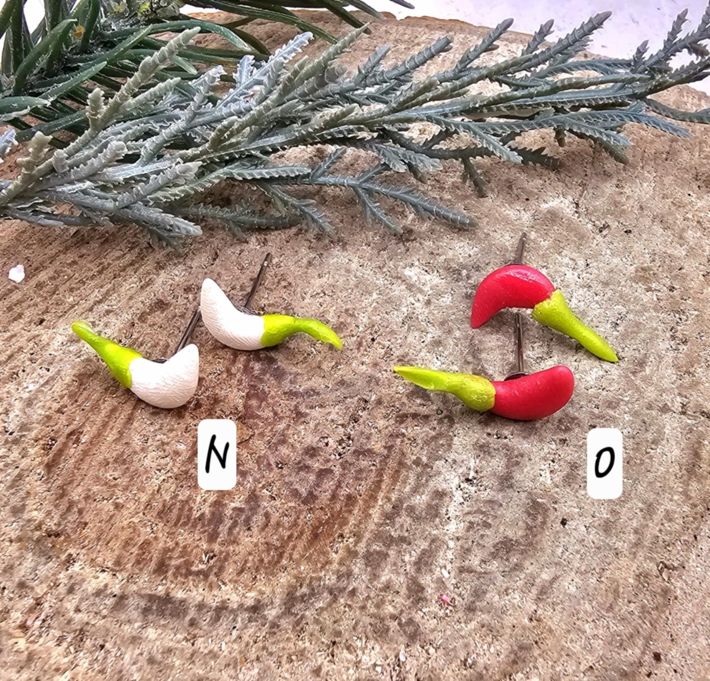 Hand Made Flour Clay Colorful Mini Food Ear Stud